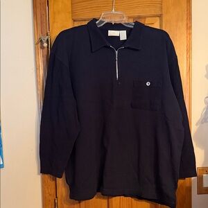 Liz Claiborne Women's Navy Zip-Up Tunic